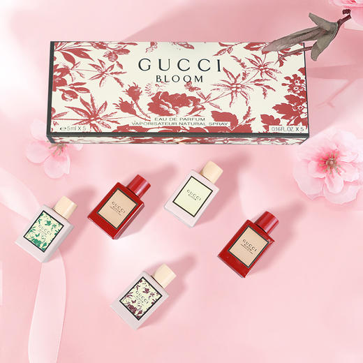 GUCC古驰 花悦女士香水系列小样礼盒3件套/5件套， 5ml/瓶 | 持久香水淡香FXQD 商品图3