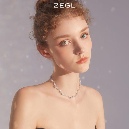 ZEGL设计师雪花项链女生轻奢小众高级设计感2022年新款锁骨链配饰 商品图1
