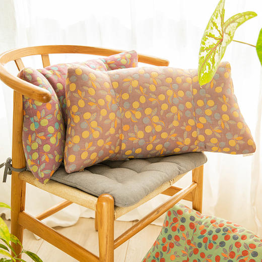 浆果系列护腰靠办公居家柔软布艺腰枕 商品图0