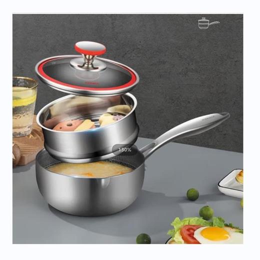 康佳不锈钢奶锅套装（KNG-1801T） 商品图0