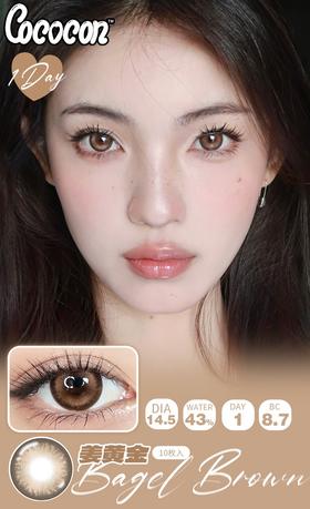 cococon 日抛 姜黄金 直径14.5mm着色14.0mm