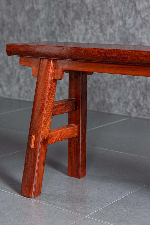 红桥红  家具严选  缅甸花梨（大果紫檀）【110大长板凳】 商品图1