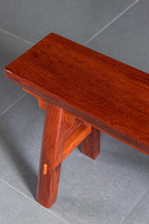 红桥红  家具严选  缅甸花梨（大果紫檀）【110大长板凳】 商品图5