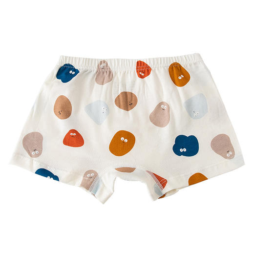 【4条装】面包兔A类儿童内裤 不夹屁屁宝宝无痕平角内裤 男童纯棉短裤 商品图12