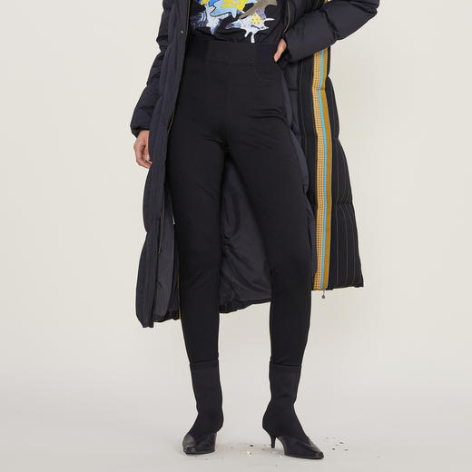 谜底2022冬季新款紧身铅笔裤女百搭修身高腰显瘦九分裤224MK1617 商品图0