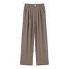 【高腰显瘦 宽松西装阔腿裤！】卡其西装阔腿裤韩系裤子女秋冬拖地裤加绒休闲裤女裤网文面料 商品缩略图4