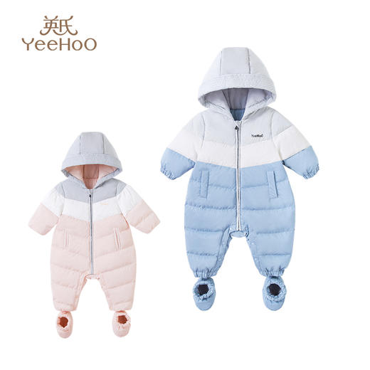 英氏-童衣类（冬）F2英羽帽蛤银灰色73CM 商品图0