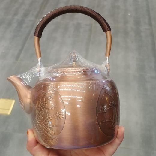 铜壶烧水壶家用纯铜紫铜养生壶泡茶茶具茶壶1.7升 商品图1