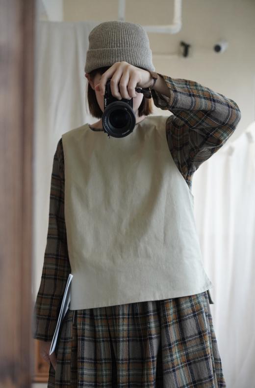 （4折）Le minor棕色/浅卡其/黑叠穿背心 商品图4