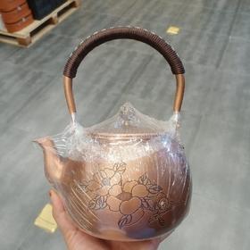 铜壶烧水壶家用纯铜紫铜养生壶泡茶茶具茶壶1.2升