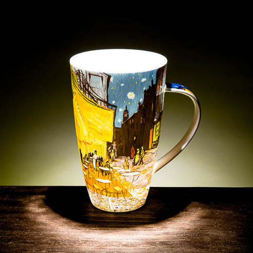 【丹侬DUNOON】英国原产骨瓷马克杯水杯印象主义系列 星空600ml 商品图2