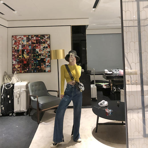 <曾小咸推荐>长袖t恤上衣潮内搭堆堆领 商品图8