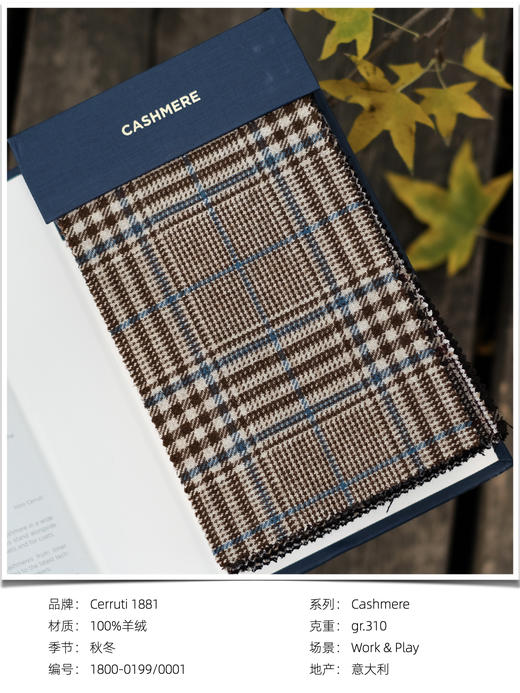 「爱好者直选20款」Lanificio Cerruti 1881 Cashmere 100%羊绒全麻衬单西 商品图12