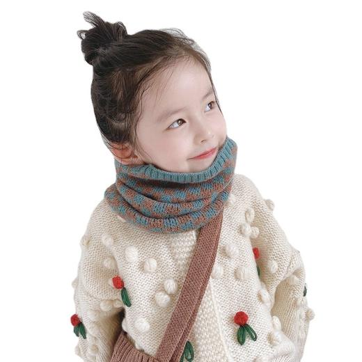 【新款时尚韩版儿童围巾1-12岁】男女儿童围脖秋冬季保暖防风儿童围巾针织男女童小孩脖套格子宝宝围巾 商品图4