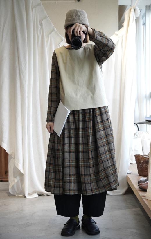 （4折）Le minor棕色/浅卡其/黑叠穿背心 商品图5