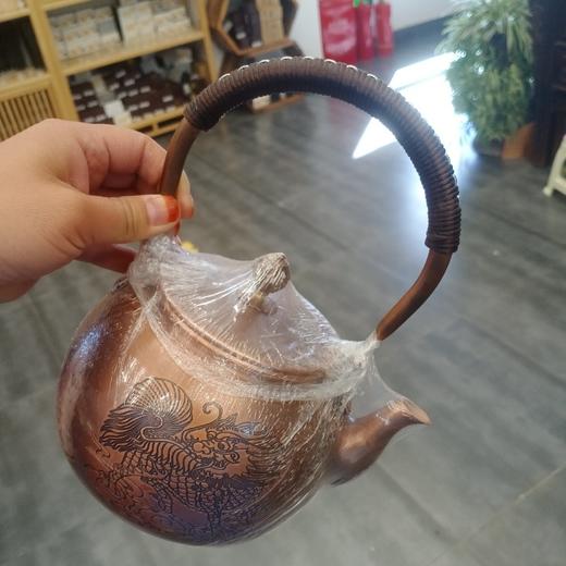 铜壶烧水壶家用纯铜紫铜养生壶泡茶茶具茶壶1.2升 商品图1
