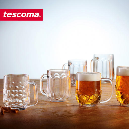 捷克进口/tescoma 家用玻璃啤酒杯 加厚扎啤杯大容量带手柄精酿酒杯 商品图4