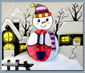 《会变装的小雪人》冬天/冬季/自动发货：下单后，点击手机短信中收到的链接，即可获取文件下载的链接；如有任何问题，可添加客服微信hm33268获得帮助。