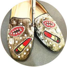 1X6541--绿色平底鞋--《燃烧的灵魂--梵高》 商品图0