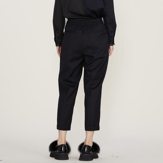 谜底2022冬季新款萝卜裤九分裤女百搭休闲裤宽松遮肉224MK1751 商品图2