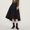 谜底2022冬季新款半身裙女复古裥棉A型高腰半裙中长裙224MB1673 商品缩略图1