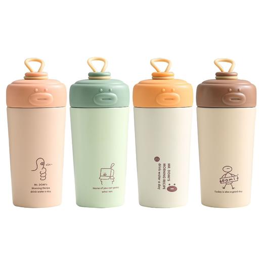 「四款配色！时尚创意杯」新款儿童保温杯 304不锈钢女生保温杯卡通颜值水杯餐饮用具 商品图4