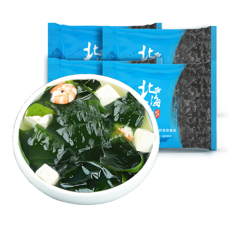 干裙带菜干货儿童海带嫩苗15倍泡发40g*7袋