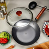 铁太郎平底深底煎炒锅无涂层轻薄铁锅电磁炉煤气灶通用30CM 商品缩略图1