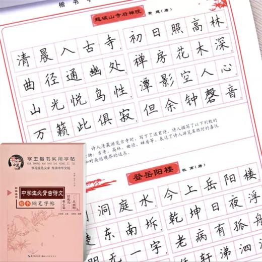墨香中国田英章楷书硬笔临摹字帖入门基础训练钢笔楷书字帖成年男生女生字体漂亮书法小学楷体初中高中生古诗词大学生成人正楷字帖 商品图9