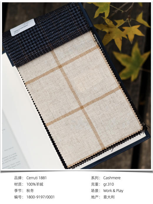 「爱好者直选20款」Lanificio Cerruti 1881 Cashmere 100%羊绒全麻衬单西 商品图7
