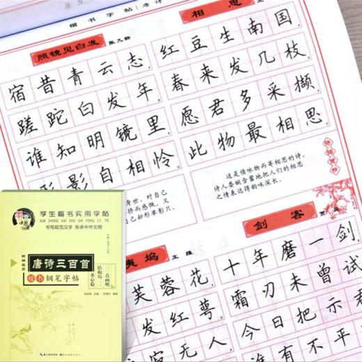 墨香中国田英章楷书硬笔临摹字帖入门基础训练钢笔楷书字帖成年男生女生字体漂亮书法小学楷体初中高中生古诗词大学生成人正楷字帖 商品图5
