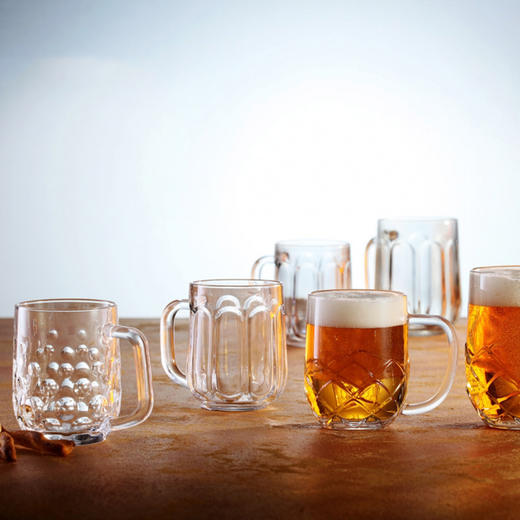 捷克进口/tescoma 家用玻璃啤酒杯 加厚扎啤杯大容量带手柄精酿酒杯 商品图0