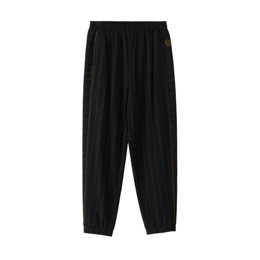 谜底2022冬新款萝卜裤九分裤女百搭宽松条纹休闲束脚裤224MK1618 商品图4