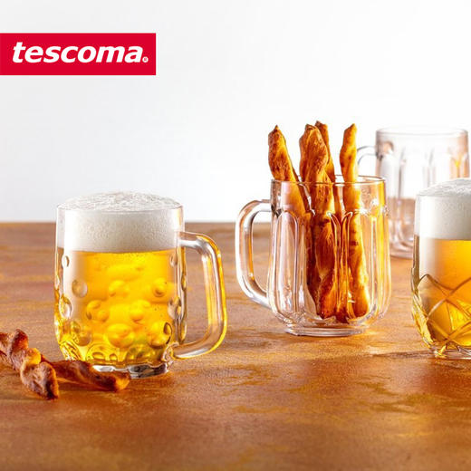 捷克进口/tescoma 家用玻璃啤酒杯 加厚扎啤杯大容量带手柄精酿酒杯 商品图1