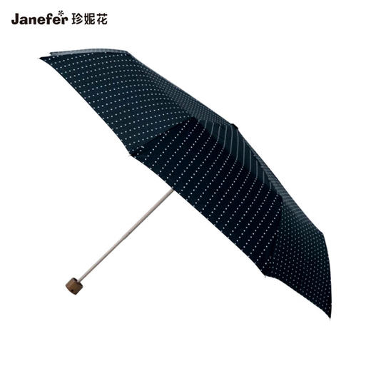 珍妮花 雨伞 Janefer珍妮花经济时尚三折雨伞一甩即干经典波点男女超涂层 商品图3