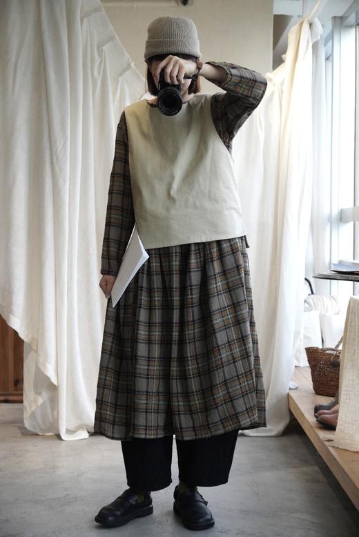 （4折）Le minor棕色/浅卡其/黑叠穿背心 商品图6