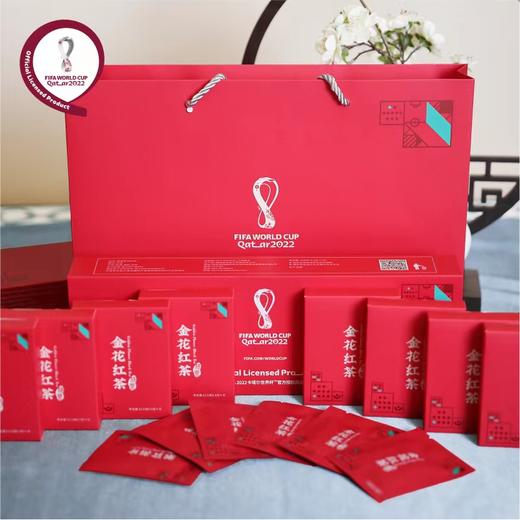 卡塔尔世界杯 金花红茶 金花白茶 小方片  高端礼品茶 商品图2