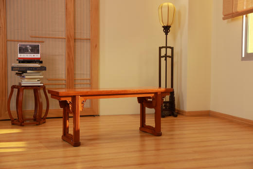 红桥红  家具严选  缅甸花梨(大果紫檀）  【120 恭王府夹头榫条凳】 商品图1