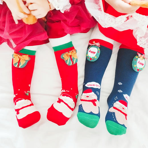 儿童新款圣诞节儿童袜子圣诞袜4002均码  XHR 商品图8