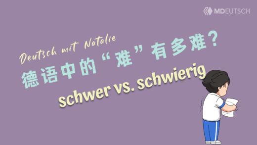 德语词义辨析：schwer vs. schwierig 商品图0