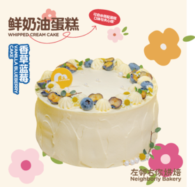 香草蓝莓 · 动物奶油蛋糕