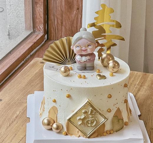 多款式~爷爷奶奶长辈祝寿款蛋糕-低糖处理无添加 商品图1