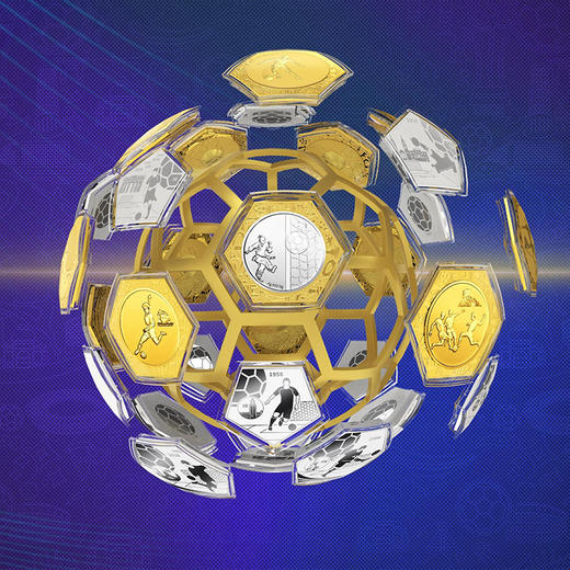 预定！世界杯3D足球纪念章大全套 商品图1