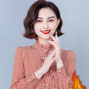 MZ 12005 时尚气质休闲立领长袖加绒加厚保暖格子衬衫 商品缩略图4