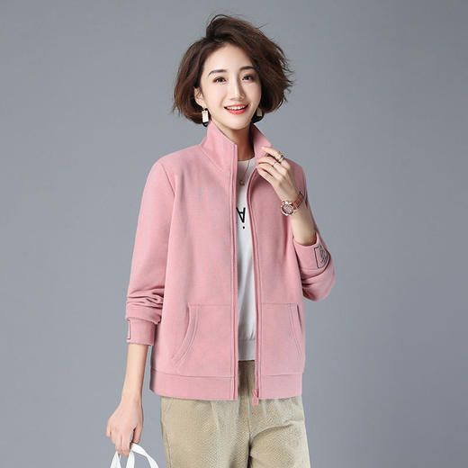 HR WJ66559加绒卫衣外套韩版宽松棒球服开衫【限量】 商品图3