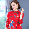 印花加厚宽松半高领毛衣时尚简约新款CC-38-9623 商品缩略图2