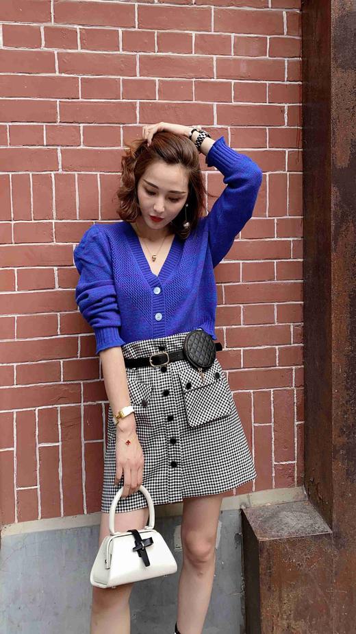 宫廷袖羊毛开衫 商品图0