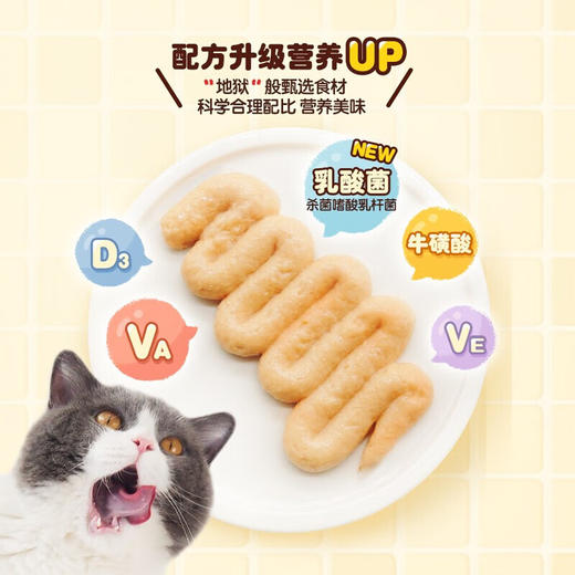 日本网红地狱厨房咕噜酱肉泥奶昔湿粮餐包成幼猫补水零食100g*1袋 商品图4