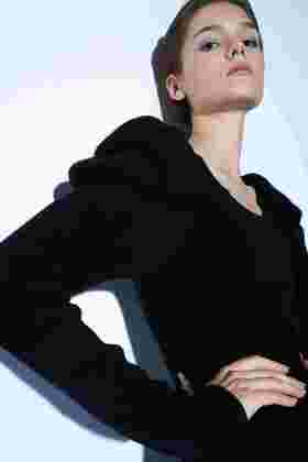 宫廷袖羊绒女裙