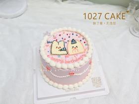 1027CAKE |  手绘蛋糕   情侣
